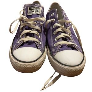 Purple Converse All Star Low Tops - Size Women’s 10 / Men’s 8